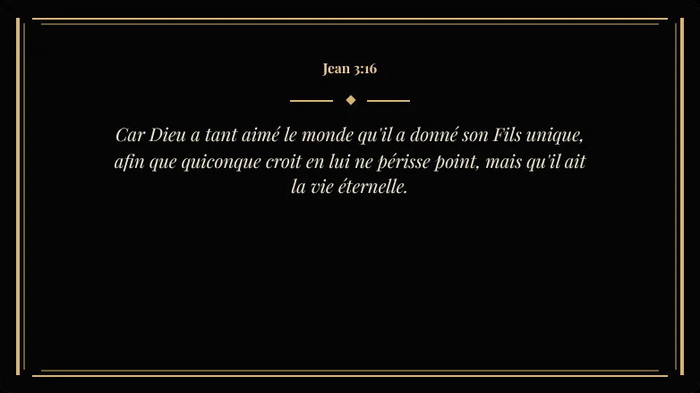 À l'antenne : Bible — Or sur Noir