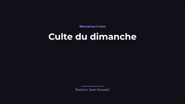 Prédication — Titre de série